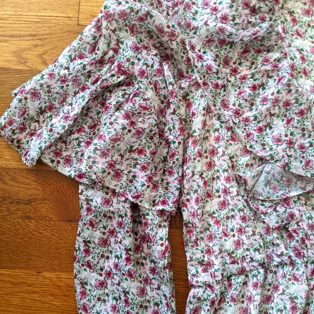 Flawless Floral Ruffle Mini Dress - Picture 6 of 10